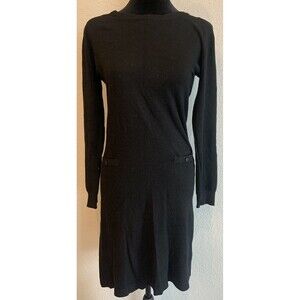 William De Faye Paris Cashmere knit long sleeve Wool Long Dress Jumper Sz T3 / L
